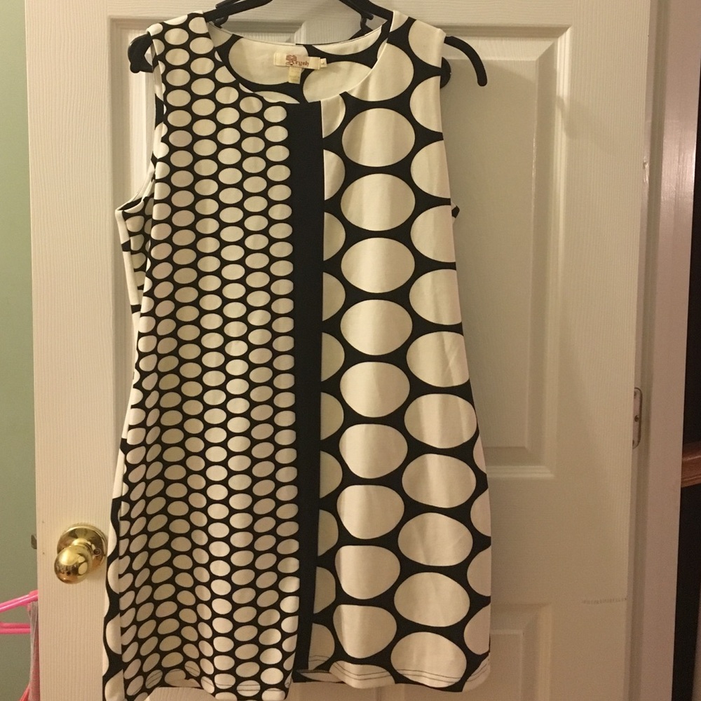 Aryeh Black and White Polka Dot Dress